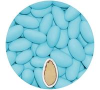 EinsSein Peladillas de Almendra Gracile azul celeste mate 500g | 150 pieza Confeti Dulce para Fiestas | Grageas para Boda Bautizo y Comunión | Cumpleaños y Eventos