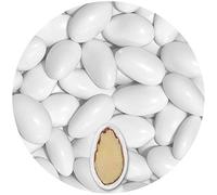 EinsSein Peladillas de Almendra Imposante Blanco Brillante 500g | 100 pieza Confeti Dulce para Fiestas | Grageas para Boda Bautizo y Comunión | Cumpleaños y Eventos