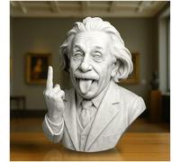 Einstein Monroe - Figura decorativa para el salón con diseño de dedo medio con el símbolo original de una diosa griega con dedo medio, un regalo provocativo para la decoración del hogar - Einstein