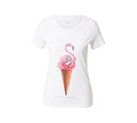 EINSTEIN & NEWTON Camiseta 'Flamingo Ice' marrón / marrón castaño / rosa / rosa oscuro / blanco, Talla XS