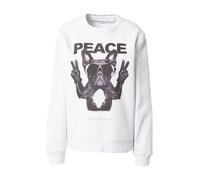 EINSTEIN & NEWTON Sudadera 'Frenchie Peace' antracita / gris basalto / gris claro / blanco, Talla XL