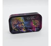 Einstein T=HC - Caja de metal con bandeja giratoria (12,2 x 7 x 3 cm, incluye bandeja giratoria)