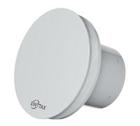 EINTTAX Ventilador de baño de 100 mm, 12 W, silencioso, 95 m³/h, ventilador de pared silencioso, para baño, cocina, aseo, garaje y áticos, incluye tornillos y tacos, color blanco