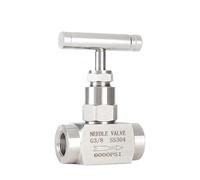 Einweg-Drosselventil Válvula de aguja de acero inoxidable 304/316 con rosca hembra. Alta presión.(1I8,316 SS_PANEL MOUNTING TYPE)