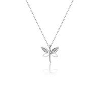 Einzelstück Dragonfly Libélula Mariposa Colgante 925 Joyería de Plata de Ley, Plata esterlina, Swarovski