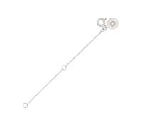 Einzelstück® Extensión de collar, cadena de extensión, plata de ley 925, cadena de plata, longitud 7 cm, pieza única hecha a mano con colgante decorativo (plata), Plata esterlina