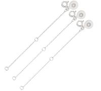 Einzelstück® Extensión de collar, cadena de extensión, plata de ley 925, cadena de plata, longitud 7 cm, pieza única hecha a mano con colgante decorativo (plata), Plata esterlina