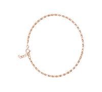 Einzelstück Pulsera de lentejuelas de plata de ley 925 chapada en oro de 14 quilates, pulsera de discoteca, serpientes, estilo de lentejuelas, joya auténtica hecha a mano (oro rosa)