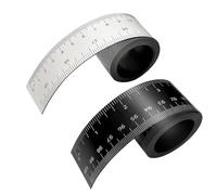 Eioeeklop 2 Reglas Magnéticas Flexibles de 39,37 Pulgadas con Cinta Métrica Magnética en Pulgadas y Centímetros para Tornos y Talleres.