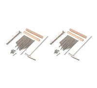 Eioeeklop 2X 17 Teclas Kalimba Thumb Finger Piano DIY Keys + Puente + Tuning Hammer Kit Accesorios para Piezas de Instrumentos Musicales