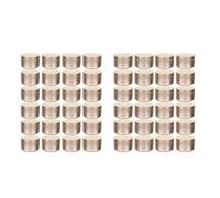 Eioeeklop 48 Piezas Etiquetas Decorativas para Tarros de Velas Latas de Almacenamiento Vacías Candelabros de Lata para Velas Contenedores Redondos de Lata, A