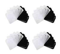 Eioeeklop Bolsas de Filtro de Acuario de 160 Piezas Bolsas de Filtro de de Medios con Cremallera para Quitar Granulado de Carbón, Y Negro