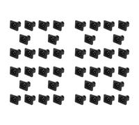 Eioeeklop Conector XLR macho recto montado en panel de terminales 40 piezas