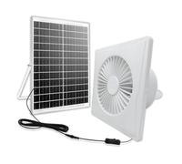 Eioeeklop New Energy - Ventilador solar silencioso de alta velocidad de 4 pulgadas con panel de 8 W para gallineros, invernaderos, cobertizos B