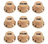 Eioeeklop Nueva Cream Dark Azul Font 3 Volumeand 6 Tone Guitar Control Knobs para