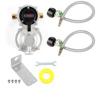Eioeeklop Regulador de propano RV con manguera, regulador de gas propano LP de cambio automático de 2 tanques con manómetro