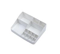 EIOLWJIEO Caja de Almacenamiento compacta y práctica para la organización de Elementos Esenciales de Maquillaje ABS Organizador de Maquillaje cosmético Multifuncional