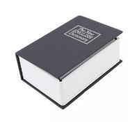 EIOLWJIEO Caja de seguridad con cerradura para guardar libros, ideal para guardar objetos de forma segura y con aspecto de libro real, en cualquier estante, en, negro