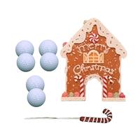 EIOLWJIEO Disfrute de su Tiempo en Familia con Este Kit de Juguetes Pelota Golf, un artículo Esencial para el día Navidad. Colección Juegos Golf Jengibre. Innovador Juego minigolf.