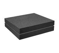 EIOLWJIEO Estuches de Espuma de láminas cúbicas preseparadas a Prueba Golpes, Inserto Espuma Ligero para tapetes cajón óptimos, Almohadillas Embalaje para Recoger y arrancar, Caja, Negro, 40x30x5cm