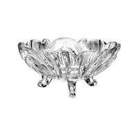 EIOLWJIEO Frutero de Cristal Moderno para Sala de Estar, de Centro Creativa versátil y Duradera para el hogar, Bote para Dulces, Aplicaciones amplias, Color Transparente