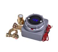EIOLWJIEO Interruptor de desconexión remota de batería equipado con pantalla de voltaje Hecho resistente a la oxidación Vehículos de 12 V Camiones RVs ATV, Gris claro