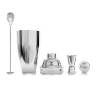 EIOLWJIEO Juego de Mezcla de Camarero, coctelera Bebidas, Barra Servicio Fiesta en casa, mixología con Cuchara medidora, Kits mezcladores, Accesorios