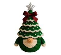 EIOLWJIEO Kit de inicio de crochet navideño para adultos, kit animales crochet hecho a mano, incluye instrucciones, hilo, excelente manualidades, Verde, materiales