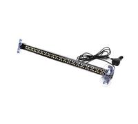 EIOLWJIEO Luz estroboscópica Led delgada de una sola para coche de 54CM, luz de advertencia, barras de luces de emergencia para parabrisas duraderas, Blanco amarillo