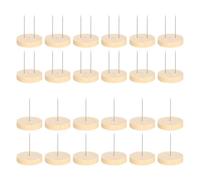 EIOLWJIEO Soportes de base de Para madera con pasador metal. Soportes para muñecas. Bases redondas y gruesas. Soporte elegante para muñecas únicas hechas a mano. para crochet.