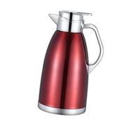 EIOLWJIEO Tetera sofisticada, jarra de agua fría y caliente de 3 l, elegante, ideal para cualquier experiencia bebida, jarra térmica acero inoxidable con aislamiento térmico, rojo, 14 x 29.5 cm