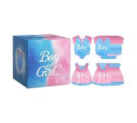 EIOLWJIEO Urna para revelar el género de un bebé, niño o niña, caja para revelar la votación e invitaciones para baby shower. Alegre anticipación por los recién llegados. Boleta para el género