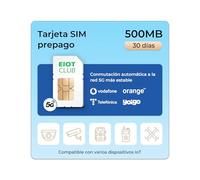EIOTCLUB Tarjeta SIM 5G prepagada para cámara LTE, cámara fotos, 4G router, compatible con Vodafone, Wind, Iliad y Windtre. Tarjeta solo datos sin contrato, sin registro.