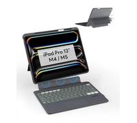 EIP Funda de teclado para iPad Pro de 13 pulgadas M4 (2024), teclado magnético desmontable de 13 pulgadas con atajos patentados de lápiz capacitivo, soporte ajustable, retroiluminación de siete