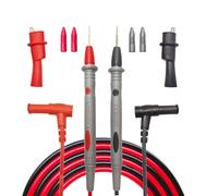 Eiranoly Cable de prueba profesional multímetro 1000V 20A 1000V 1000V 1000V 40" Kit de cables de prueba de cable de prueba chapados en oro, cable de silicona para Fluke, AstroAI, multímetro pequeño