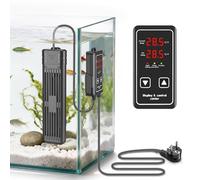 Eirolace Calentador para Acuario 300W, Calefacción para Acuarios, Calentador de Acuario, Termostato Digital con Pantalla Dual, Protección contra Sobretemperatura, para Agua Dulce y Salada, Cable 2.3m