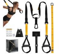 Eirolace Juego de Entrenamiento de suspensión, Kit de Correas de Resistencia, Ajustable Kit de Entrenamiento de suspensión para Gimnasia en casa Adecuado, Capacidad de Carga de 400 kg