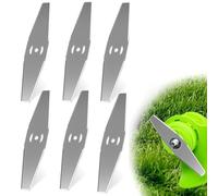 EIROVYA 6 Pcs Cuchilla Desbrozadora Trituradora,Accesorios Cuchilla Desbrozadora Para Cortacésped Metal Accesorios Para Cuchilla De Repuesto Para Cortadora De Césped,Cuchilla de Repuesto