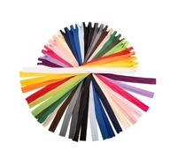 EIROVYA Cremallera invisible,cremalleras de colores,sewing zippers,22 Cremalleras de Colores Invisibles 25cm para Costura, Cremallera Para Coser Ropa, Cremalleras para Coser