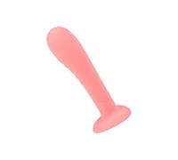 EIS, dildo, dildo anal con base de succión en forma de corazón, 13 cm, superficie acanalada flexible, silicona respetuosa con la piel