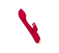 EIS, vibrador, delicado vibrador de conejo de silicona, 17,5 cm, resistente al agua (IPX6), recargable, 10 programas de vibración, material respetuoso con la piel