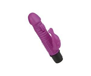EIS, Vibrador, vibrador de conejo estructurado, 16 cm, impermeable, vibraciones continuas, estimulador de clítoris flexible, material similar a la piel