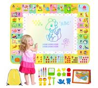 eisaro Alfombra Pintar Agua Niños 120x90 cm - Juguetes Niños 2 a 6 Años - Pizarra Mágica con Libro de Dibujo und 4 Bolígrafos para Juegos Educativos para Niños Niñas Navidad Regalos.