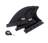 Eisbach Riders - Future Surfboard Thruster Fin Set with Fin Key - Quillas para Tablas de Surf - Size Medium (Negro)