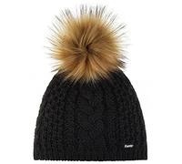 Eisbär Afra Lux, Sombreros para Mujer, Talla Única, Negro, Gorro de Invierno, Parte Forrada, 80111-009