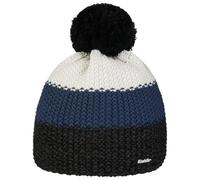 Eisbär Gorro Beanie Star Pompón RL Mujer/Hombre - Made in The EU con de Invierno Esquiar Forro, Forro otoño/Invierno - Talla única Negro