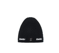 Eisbär Gorro Beanie Trail Crystal Skipool Mujer - Made in Austria de Lana Esquiar Sombrero Merino con Forro, Forro Invierno otoño/Invierno - Talla única Negro