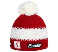 Eisbär Star SP - Gorro con pompón, otoño/Invierno, Unisex, Color Multicolor - Rot/White/Rot, tamaño Talla única