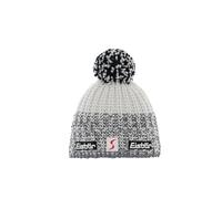Eisbär Gorro con Pompón Refocus Skipool Beanie de Lana Punto (Talla única - Blanco-Gris)