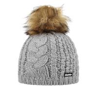 Eisbär Gorro de Punto Afra Lux con pompón Beanie (Talla única - Gris)